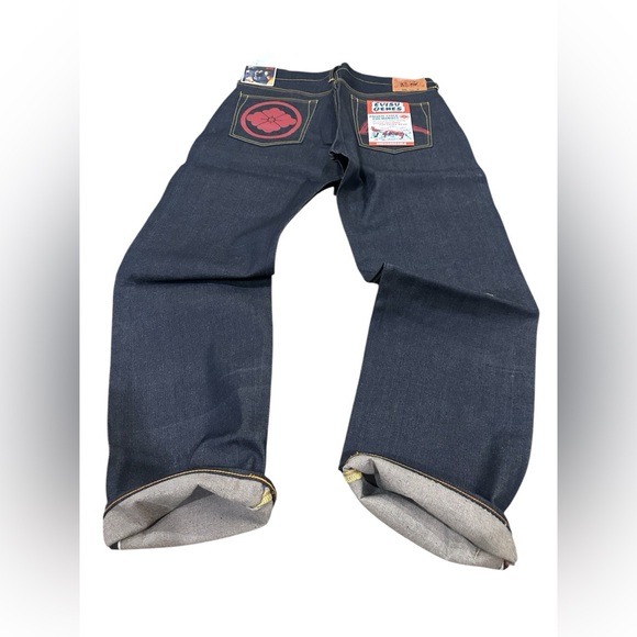 Evisu Other - Vtg Evisu seldvage denim with red painting on the pockets‎